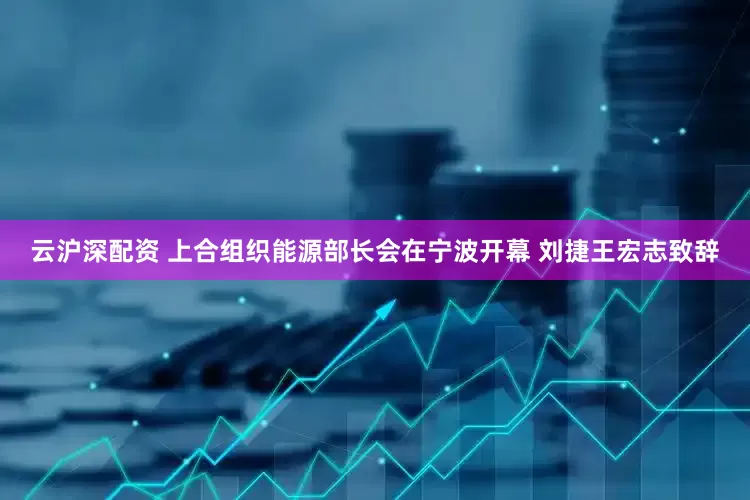 云沪深配资 上合组织能源部长会在宁波开幕 刘捷王宏志致辞